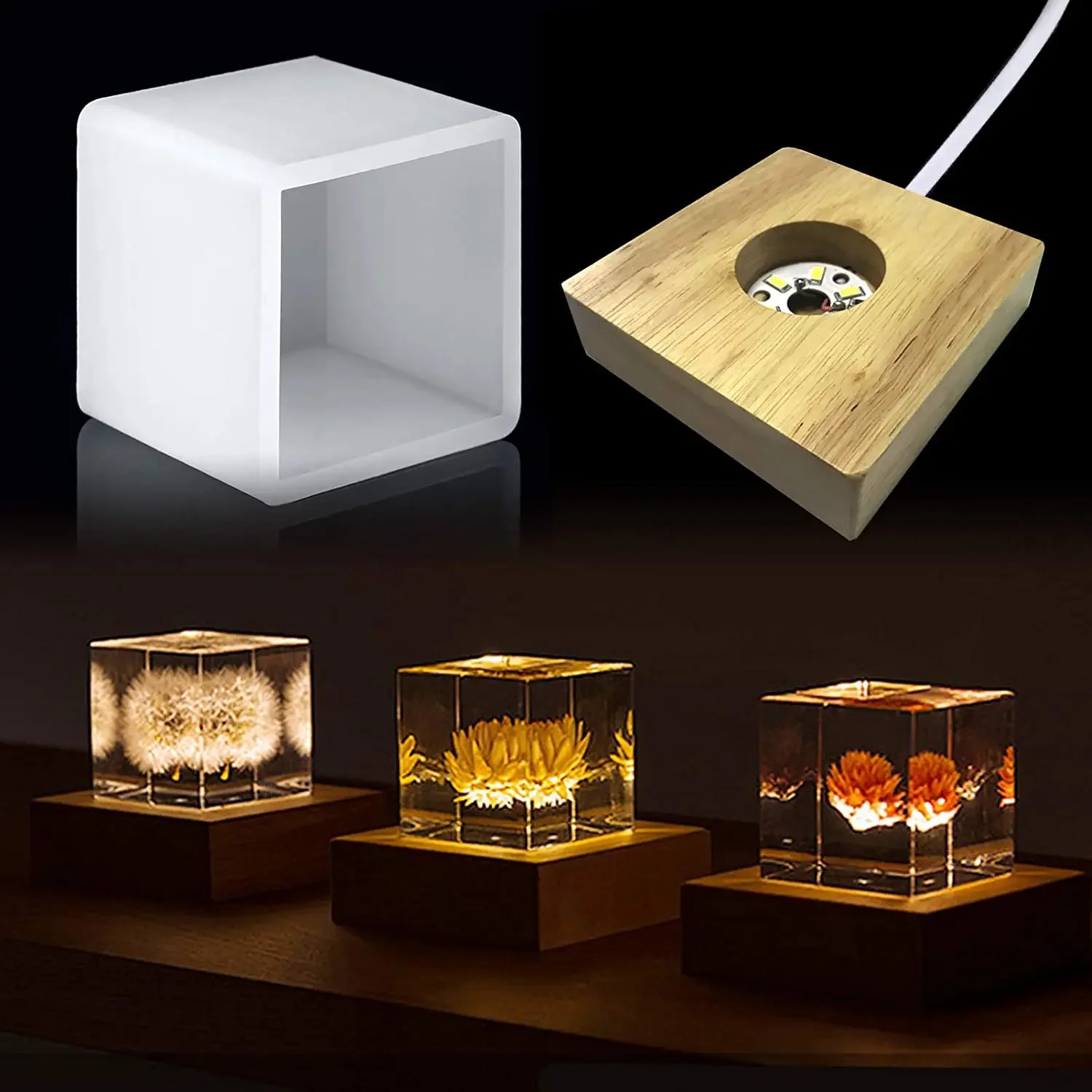 Resin Art Equipment - Vuông Nhựa Khuôn, Khuôn Silicone Cho