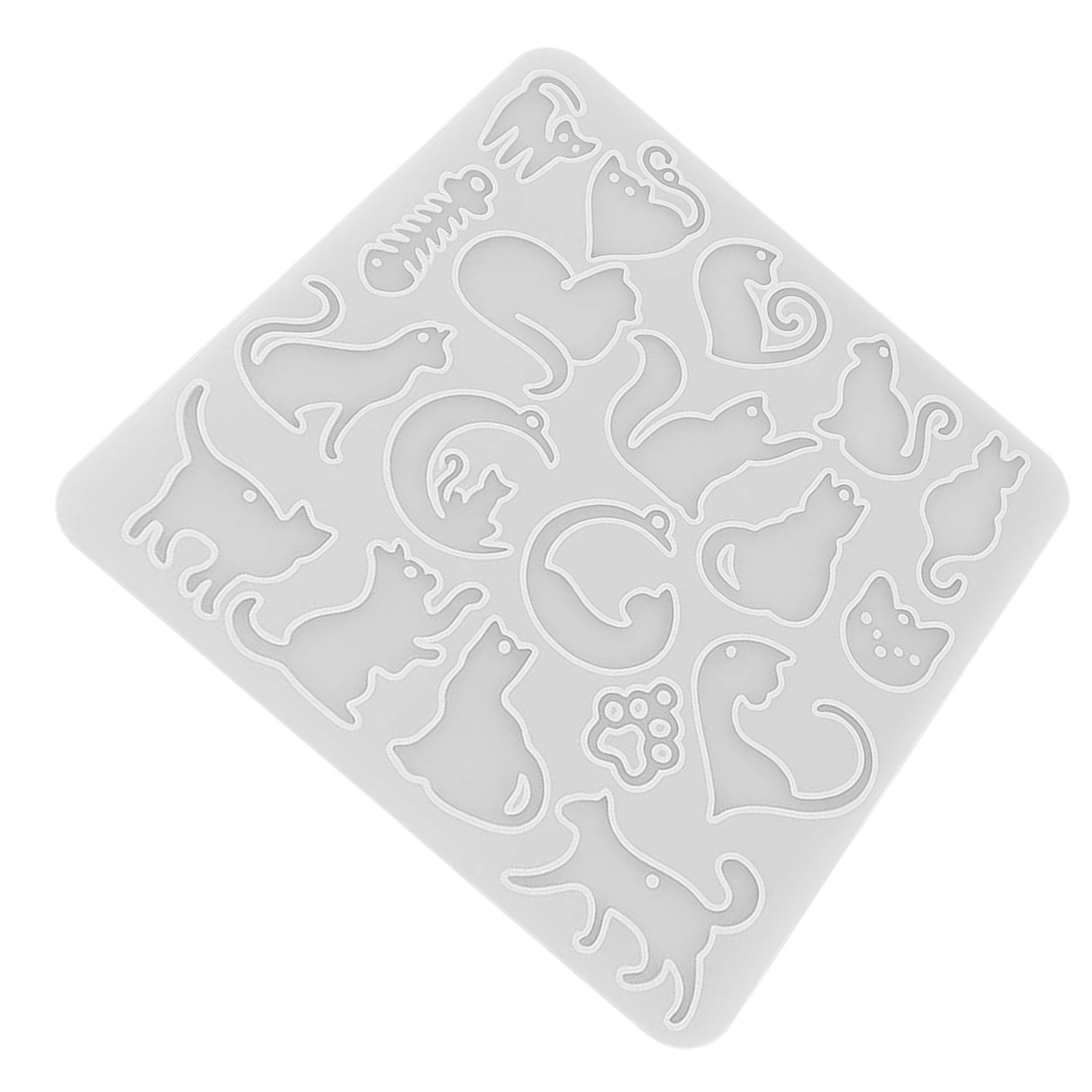 Resin Art Earrings Kit - 3D Cat Silicone Mould for Resin