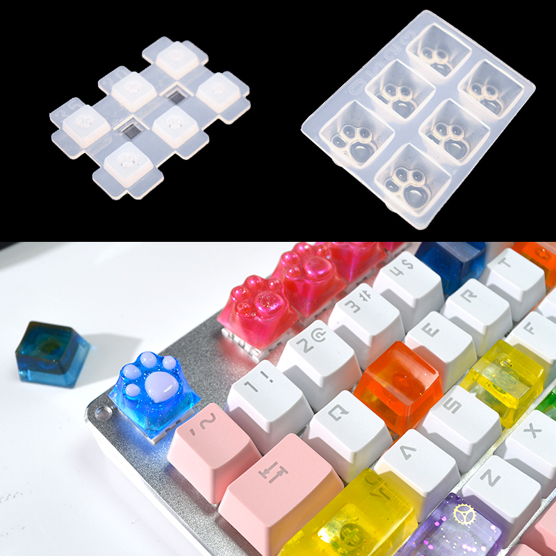Resin Art Equipment - Nắp Phím Nhựa Khuôn Silicone Keycap