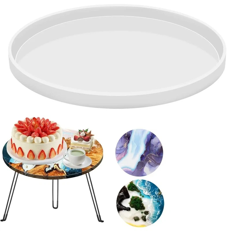 Resin Art Table - Round Epoxy Table Resin Molds, Large