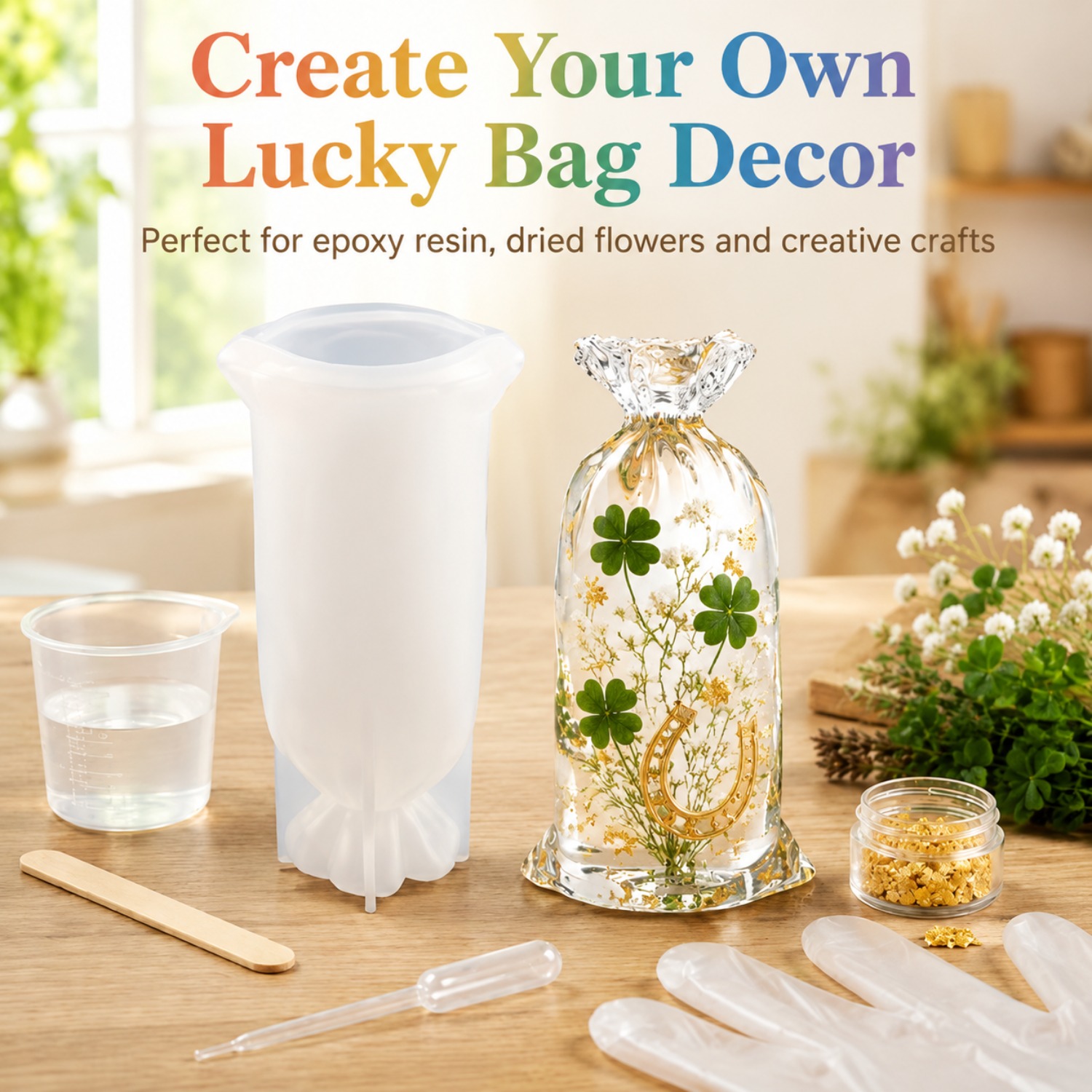 Resin Art Table - Lucky Bag Resin Silicone Moulds, Reusable