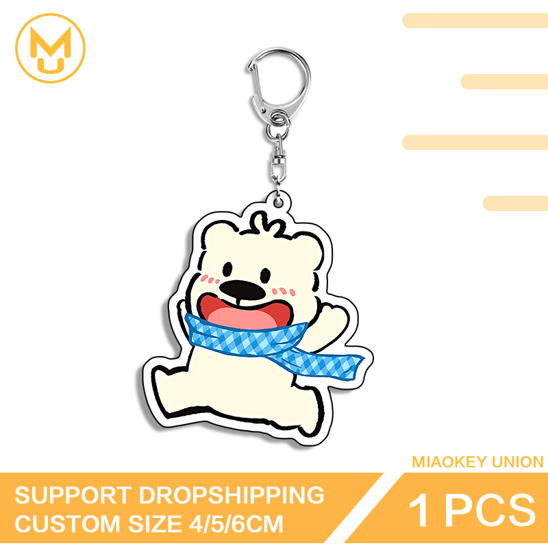 Cute Run Bear Eye Catching Edg - đánh giá và giá Resin Art Design Keychain