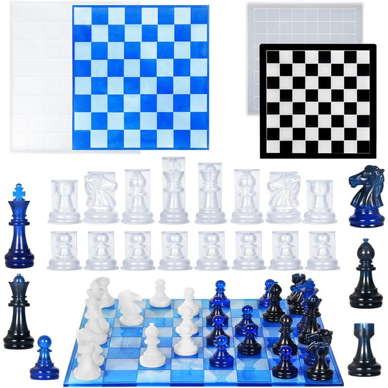 Resin Chess Set Mold With Ches - đánh giá và giá Resin Art Table