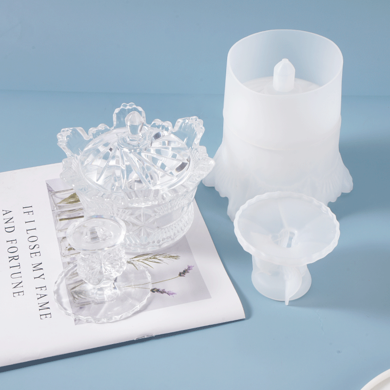 Pha Lê Hộp Lưu Trữ Khuôn Silic - đánh giá và giá Resin Art Equipment