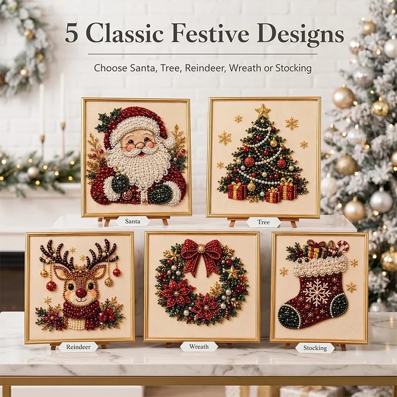 Christmas Pearl Diamond Painti - đánh giá và giá Resin Art Frame