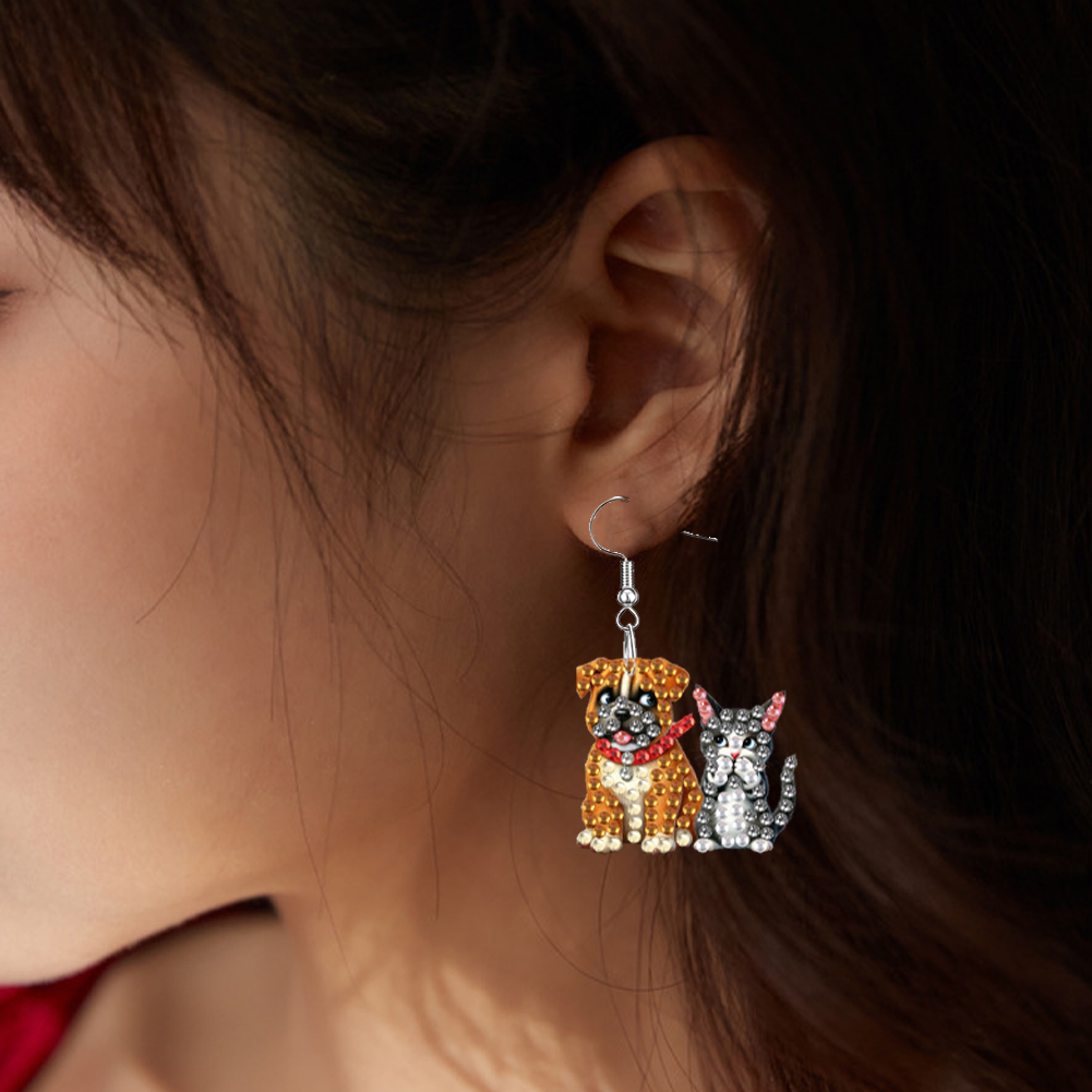 4 Pairs Double Sided Diamond P - đánh giá và giá Resin Art Earrings Kit