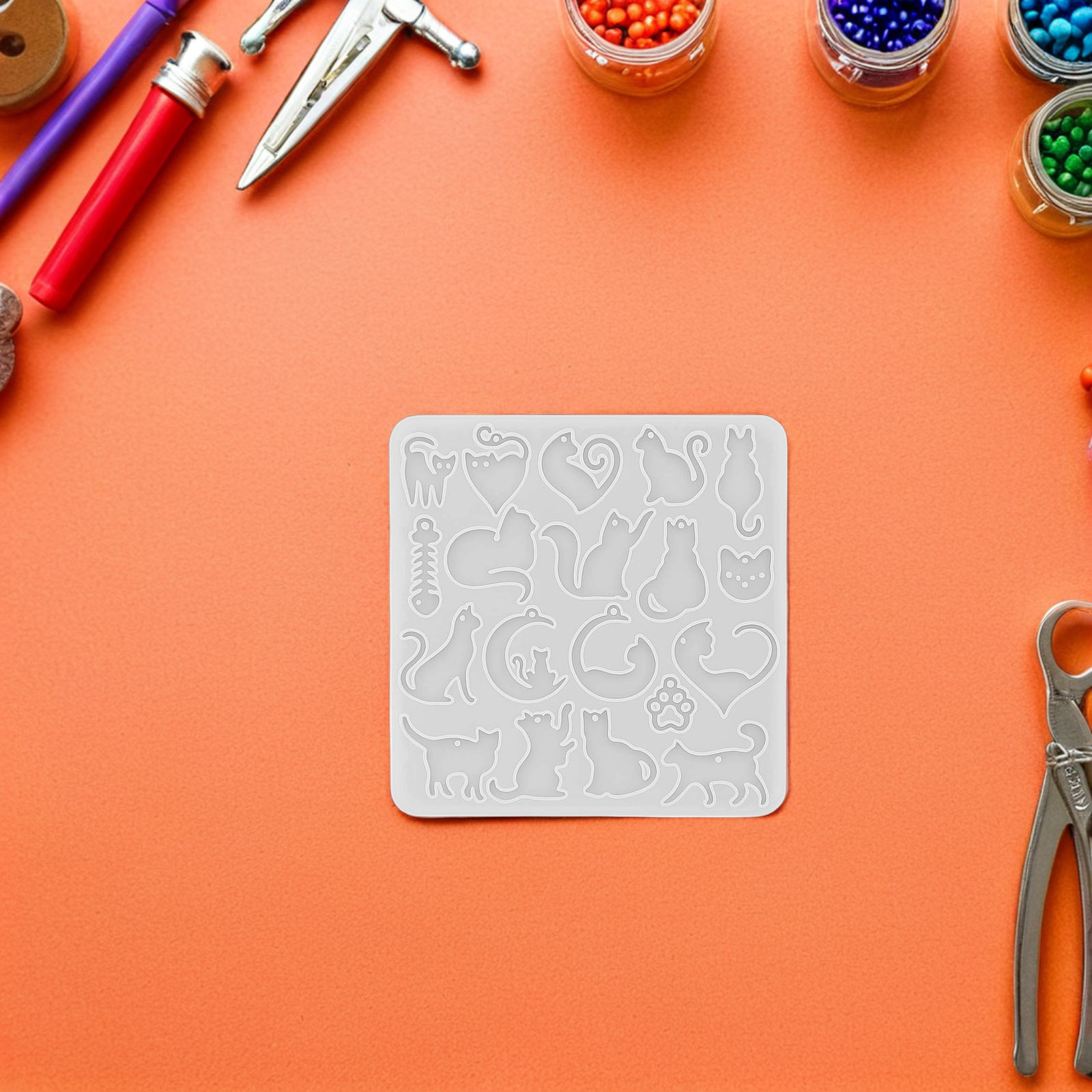 3D Cat Silicone Mould for Resi - đánh giá và giá Resin Art Earrings Kit