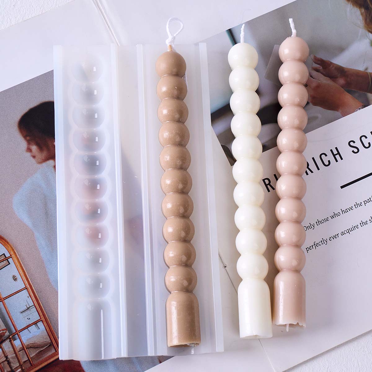 3D Long Stripes Bubble Bead Pi - đánh giá và giá Resin Art Table