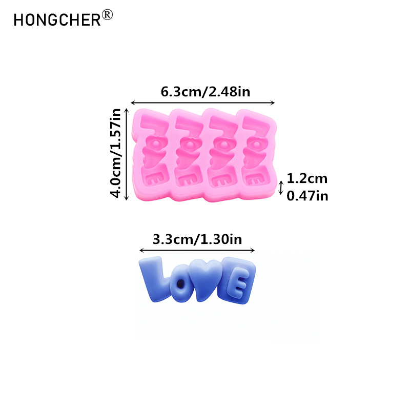LOVE Letters Silicone Mold DIY - đánh giá và giá Resin Art Phone Case