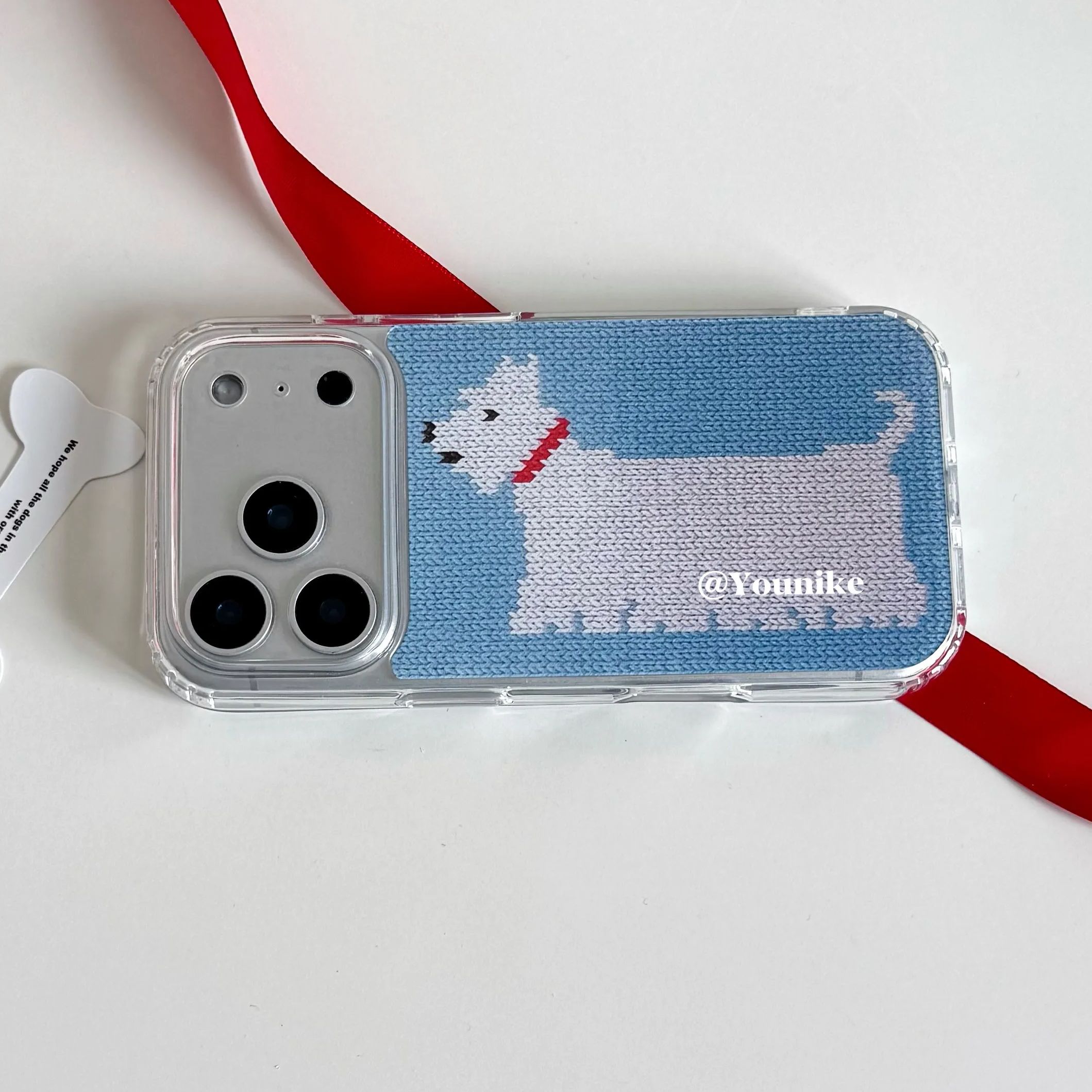 Korean Ins Knitted Printed Wes - đánh giá và giá Resin Art Phone Case