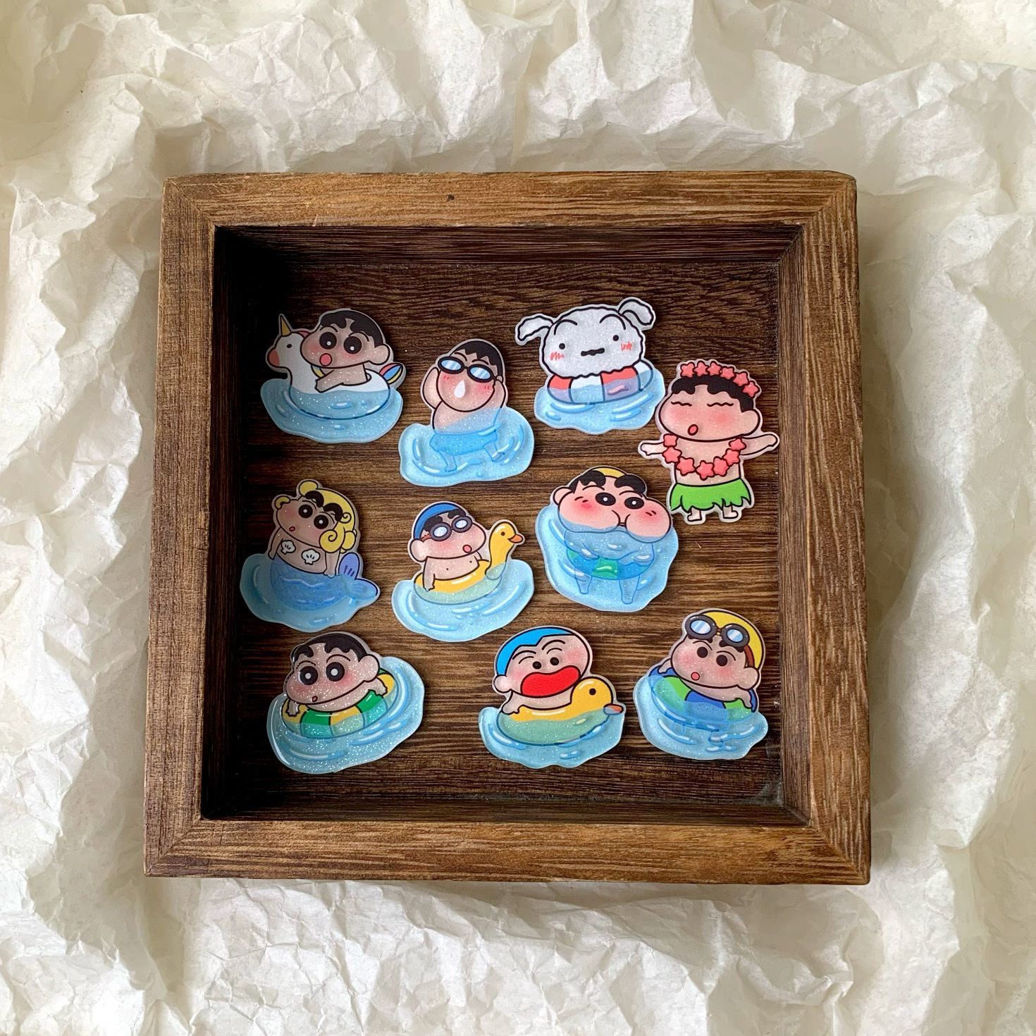Crayon Shin-chan resin accesso - đánh giá và giá Resin Art Phone Case