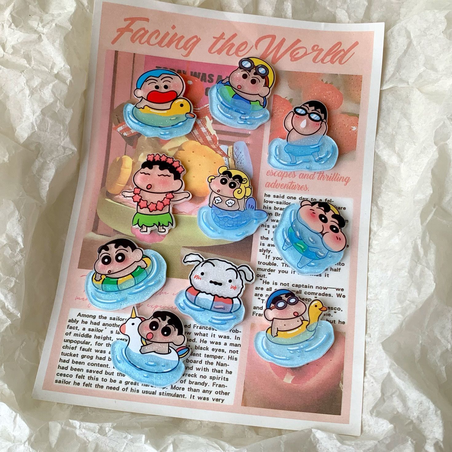 Crayon Shin-chan resin accesso - đánh giá và giá Resin Art Phone Case