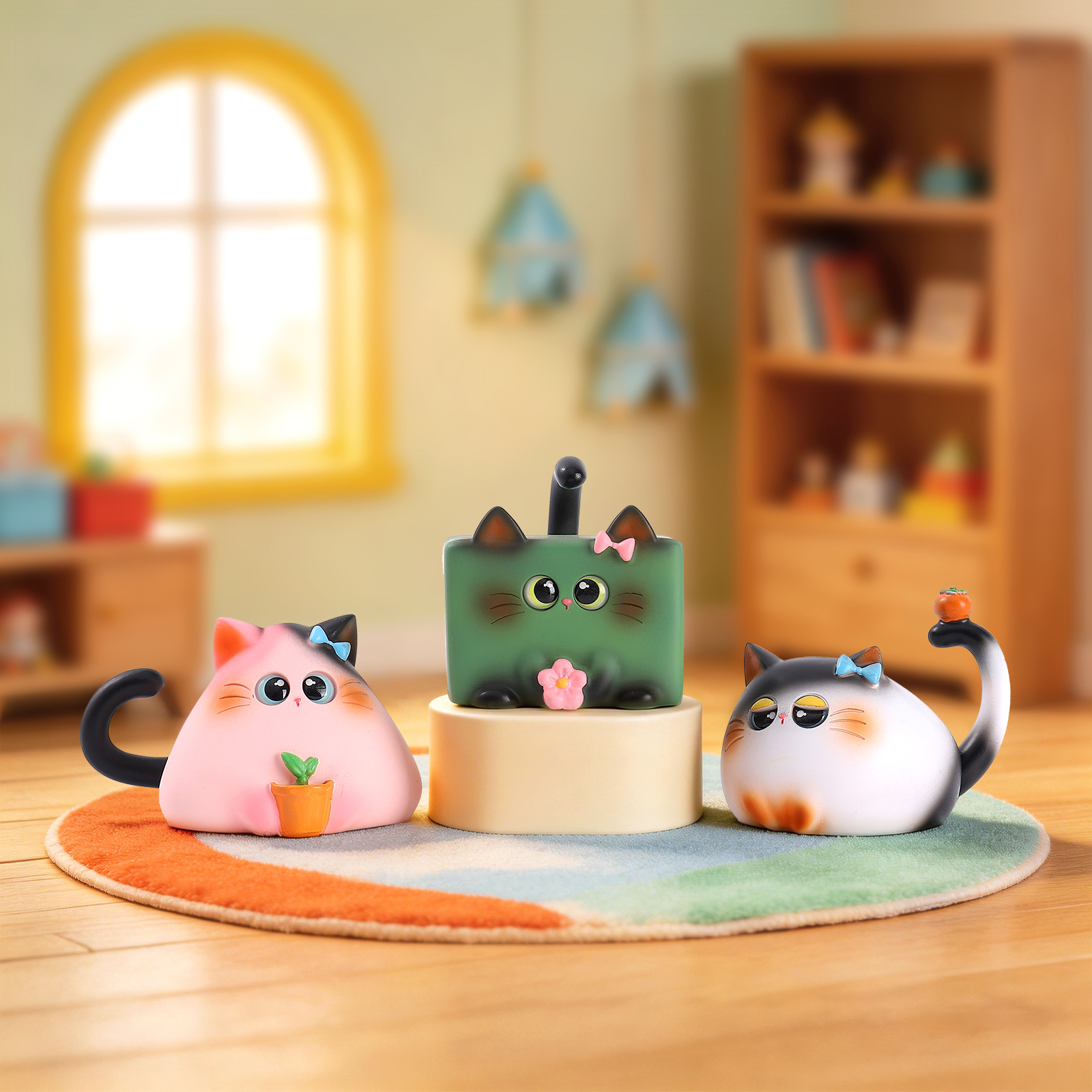 Blind Box Cat Figurine Resin C - đánh giá và giá Resin Art Table