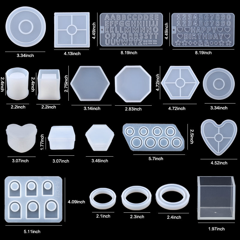 Nhựa Silicon Khuôn Bộ Nhựa Dín - đánh giá và giá Resin Art Earrings Kit