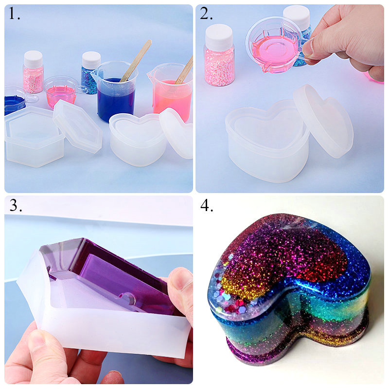 Nhựa Silicon Khuôn Bộ Nhựa Dín - đánh giá và giá Resin Art Earrings Kit