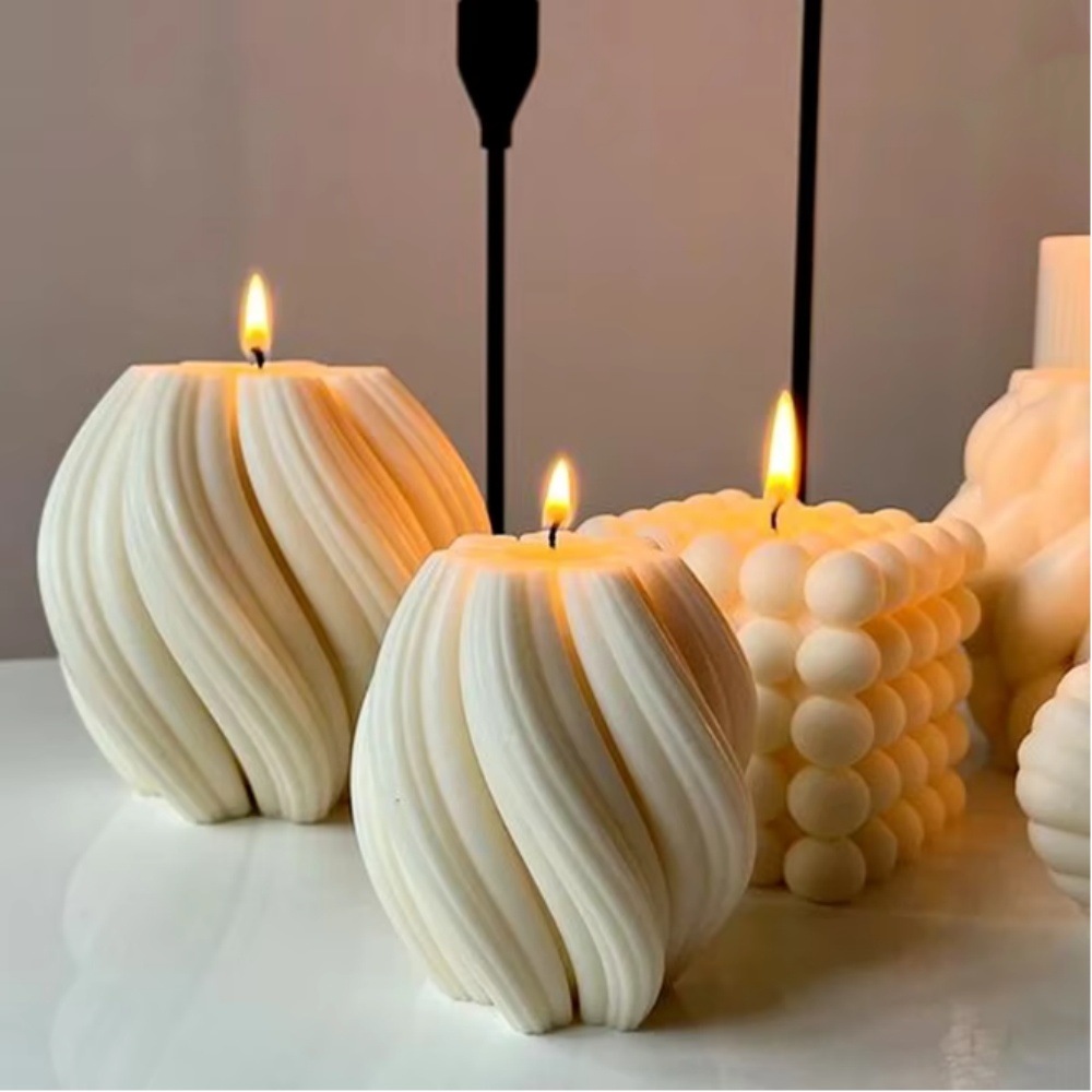 3D Rotating Pillar Candle Sili - đánh giá và giá Resin Art Ocean