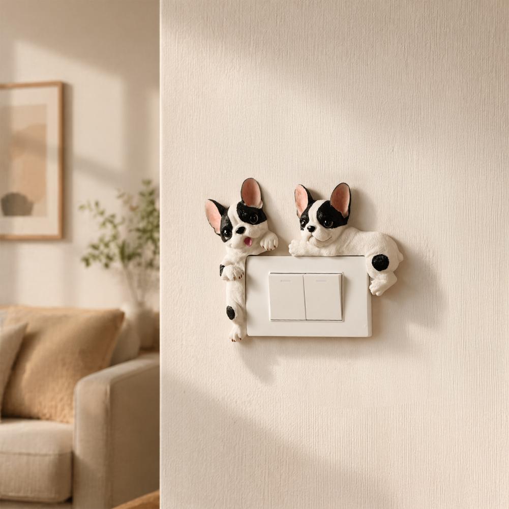 3D French Bulldog Resin Light  - đánh giá và giá Resin Art On Wall