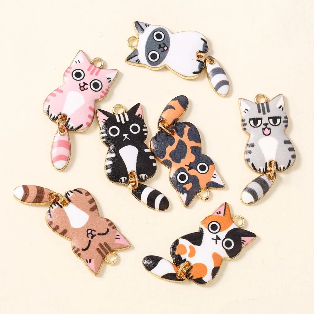 10Pcs 16×39mm Cute Cartoon Cat - đánh giá và giá Resin Art Calligraphy