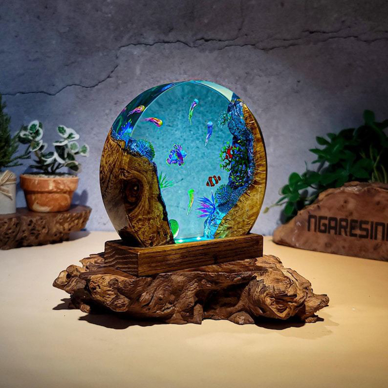 Ocean Aquarium Organism Resin  - đánh giá và giá Resin Art Table