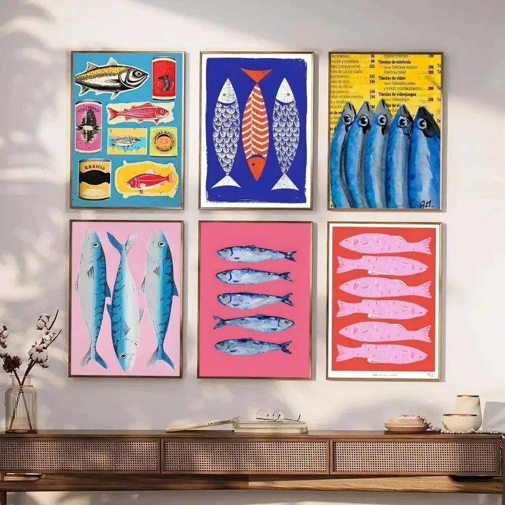 Colorful Sardine Lobster Fish  - đánh giá và giá Resin Art Ocean