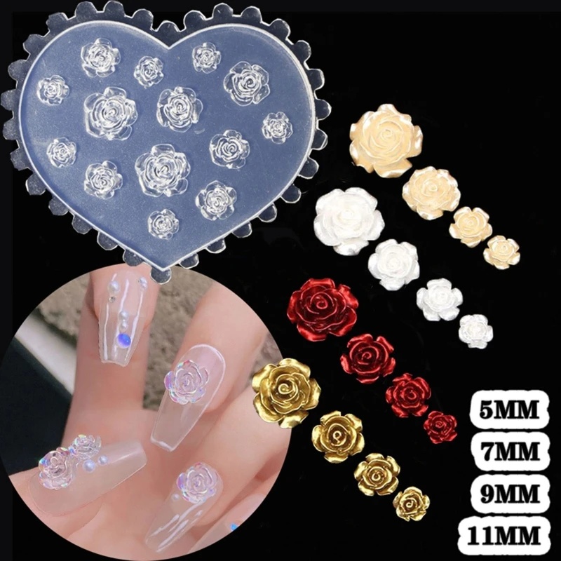 3D Rose Flower Nail Art Decora - đánh giá và giá Resin Art Equipment