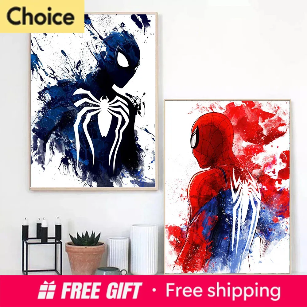 Marvel Movie Watercolor Spider - đánh giá và giá Resin Art On Wall