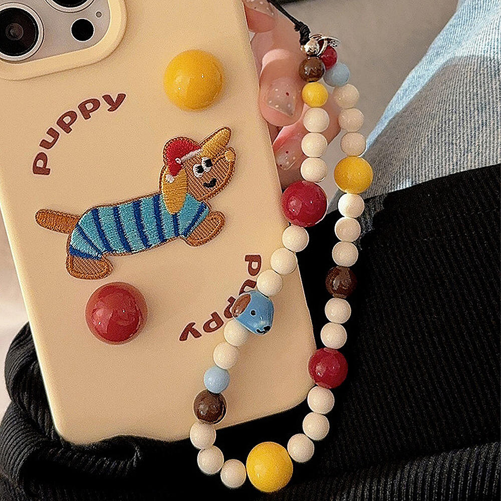 Cute Dog Bear Cheese Pendant M - đánh giá và giá Resin Art Phone Case
