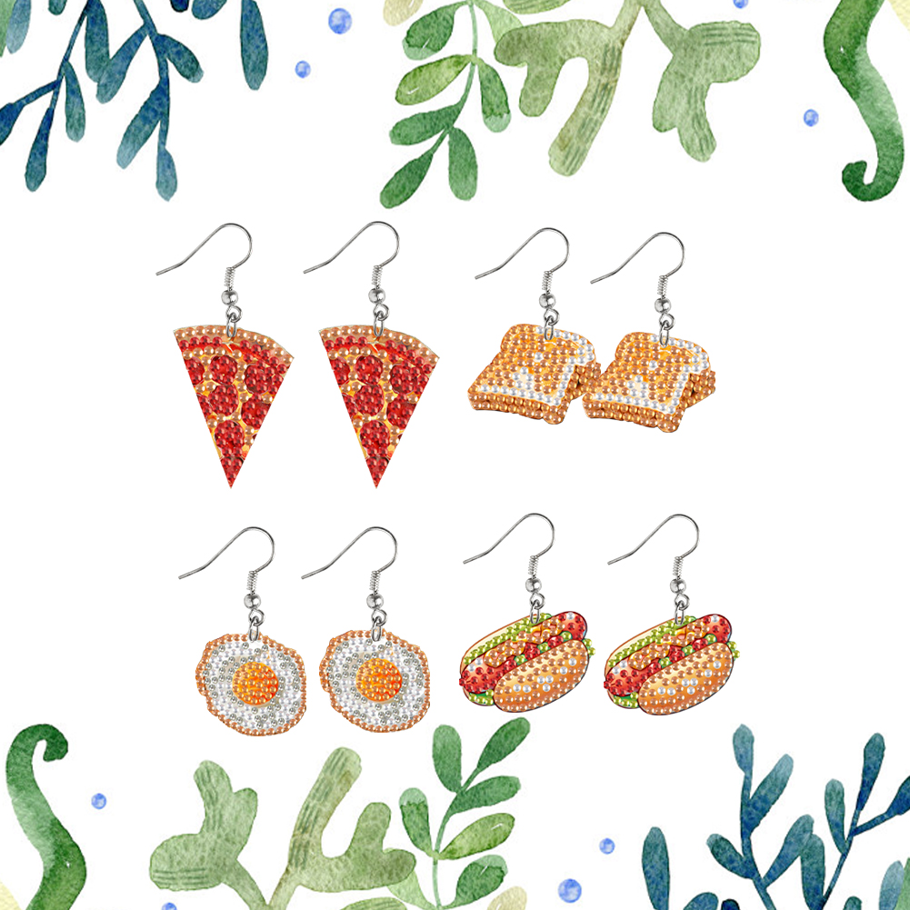 4 Pairs Double Sided Diamond A - đánh giá và giá Resin Art Earrings Kit
