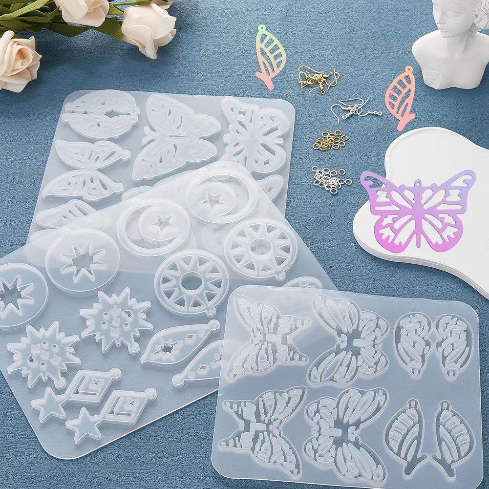 A95D-143Pcs Resin Earring Mold - đánh giá và giá Resin Art Earrings Kit