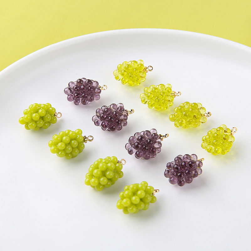6pcs Cute Little Grapes Resin  - đánh giá và giá Resin Art Calligraphy