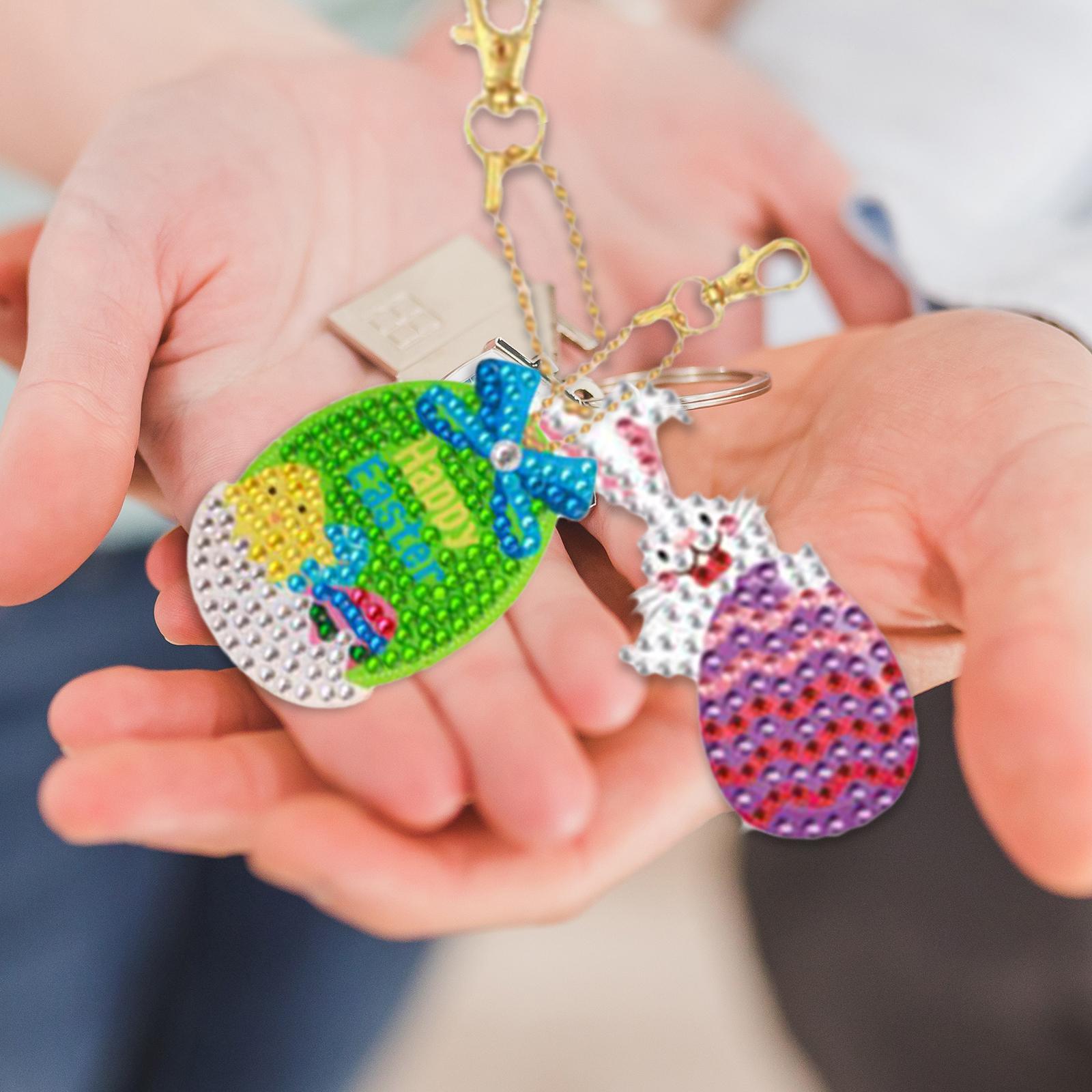 DIY Diamond Painting Keychain  - đánh giá và giá Resin Art Design Keychain