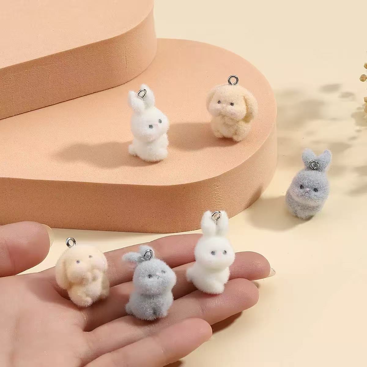 10pcs Flocking Little Rabbit R - đánh giá và giá Resin Art Calligraphy