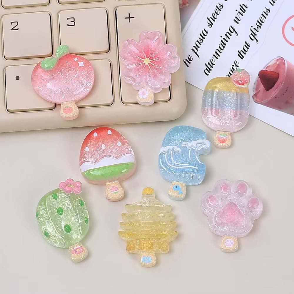 10pcs Kawaii Transparent Summe - đánh giá và giá Resin Art Phone Case