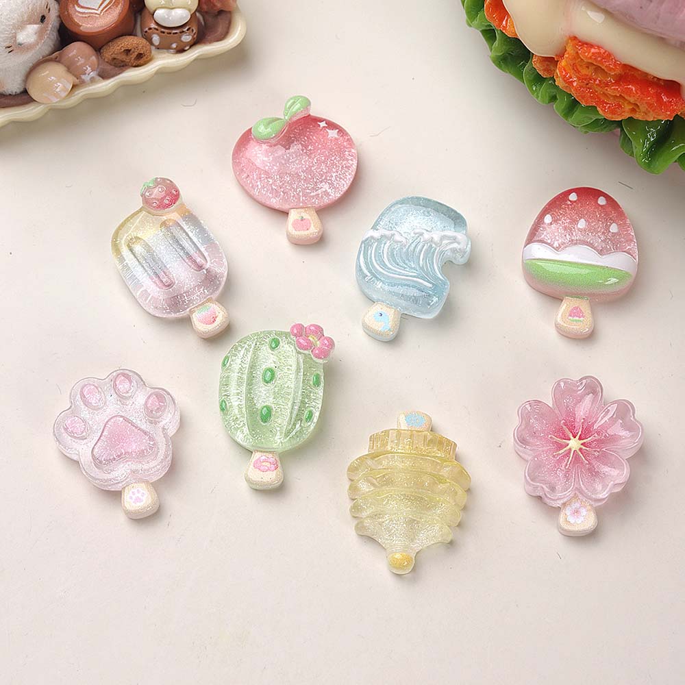10pcs Kawaii Transparent Summe - đánh giá và giá Resin Art Phone Case