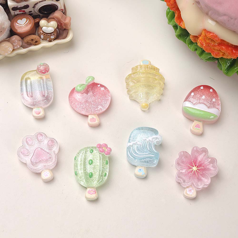 10pcs Kawaii Transparent Summe - đánh giá và giá Resin Art Phone Case